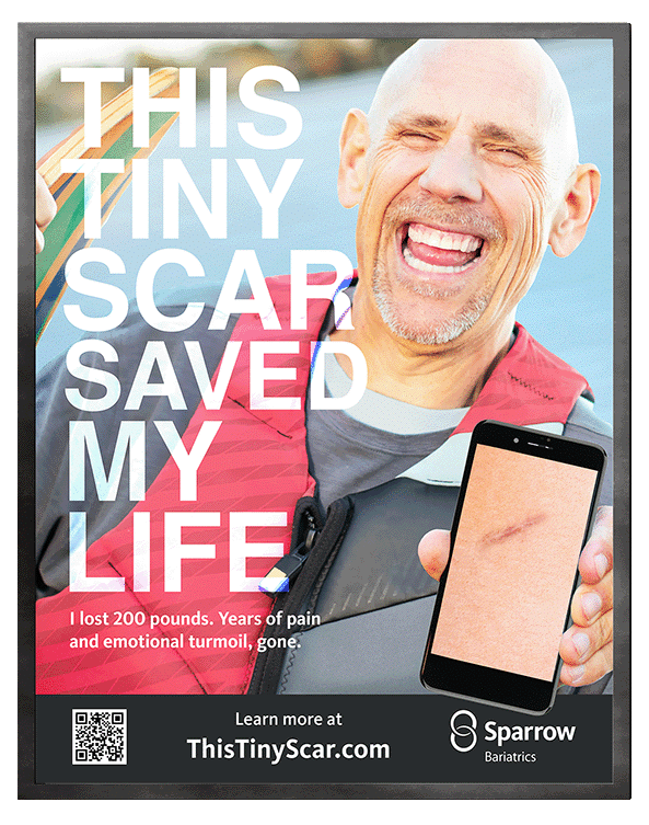 This tiny scar saved my life - Sparrow poster