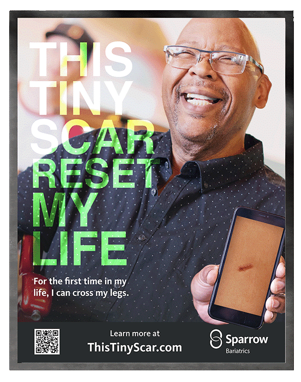 This tiny scar reset my life - Sparrow poster